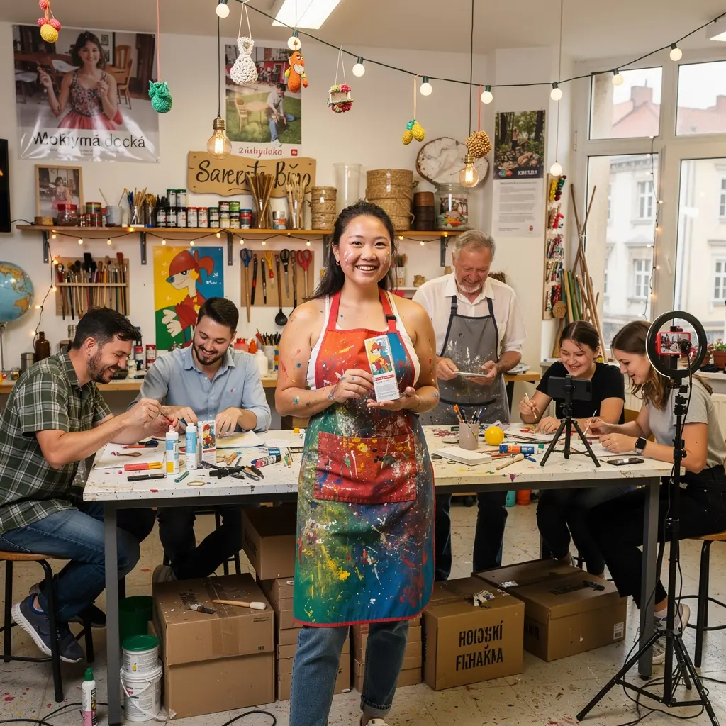 SnГ­mek obrazovky platformy pro influencer marketing s rЕЇznГЅmi kampanД›mi.